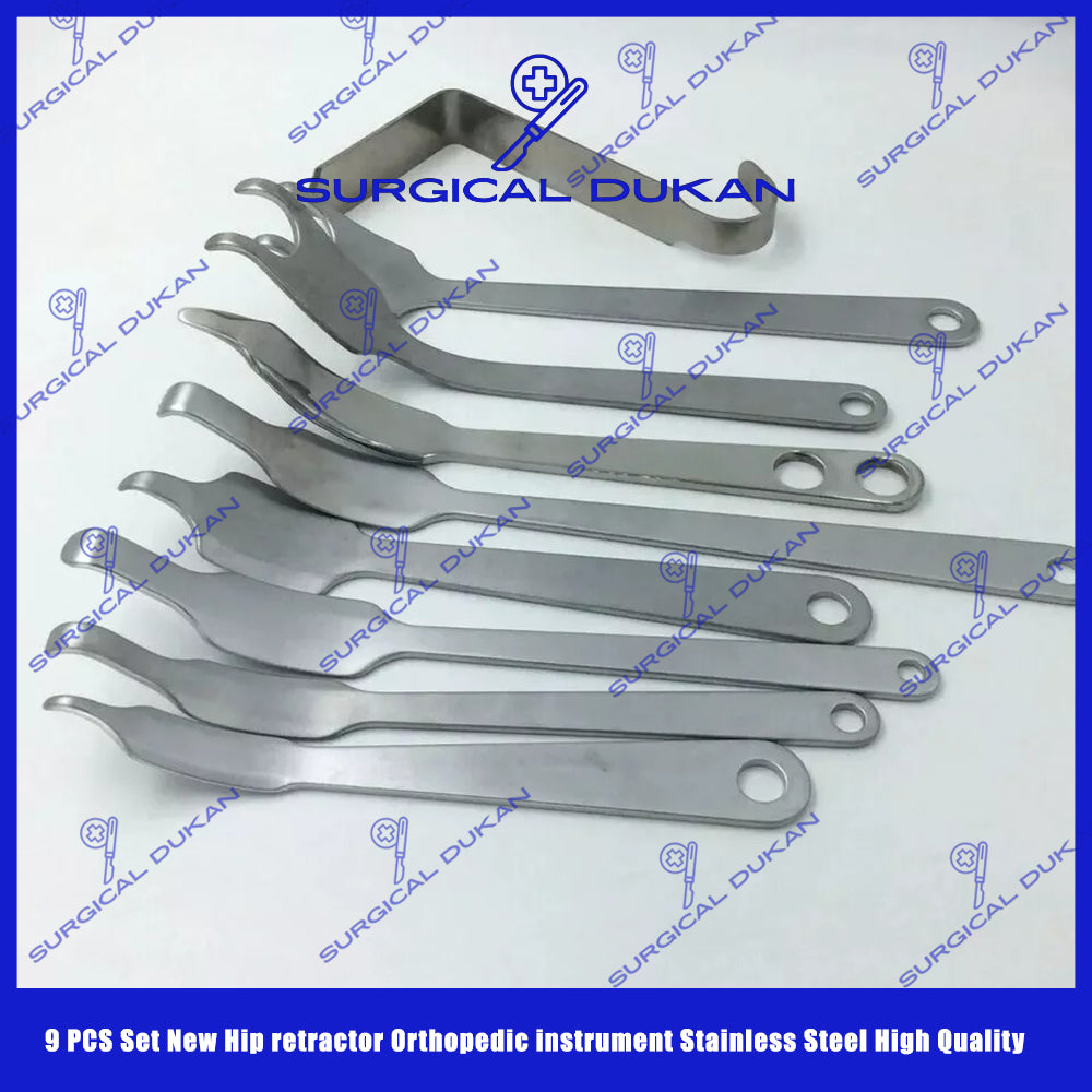 9 PCS Set New Hip retractor Orthopedic instrument Stainless Steel High Quality