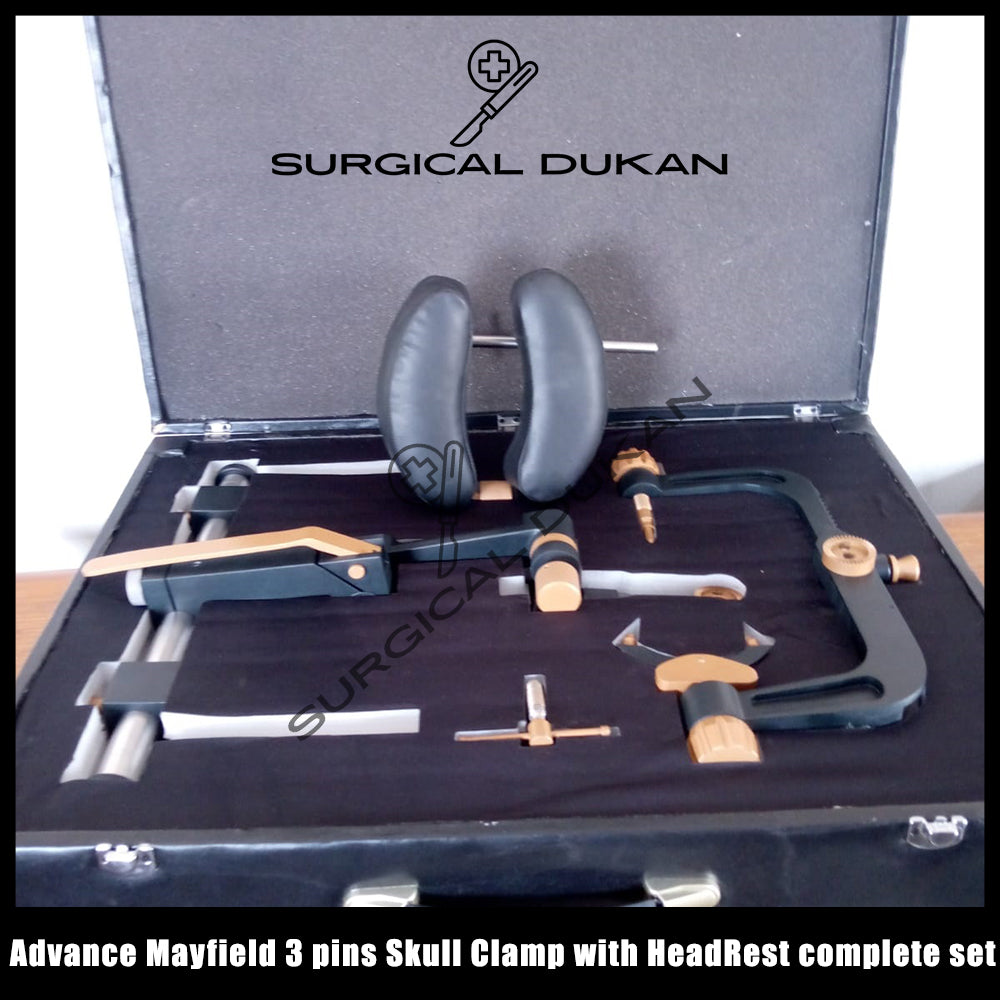 Advance Mayfield 3 pins Skull Clamp with HeadRest complete set