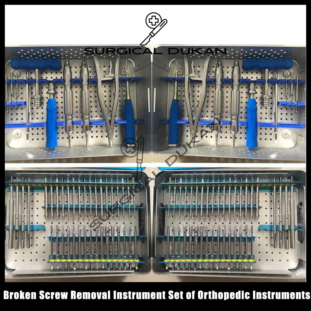 Broken Screw Removal Instrument Set of Orthopedic Instruments