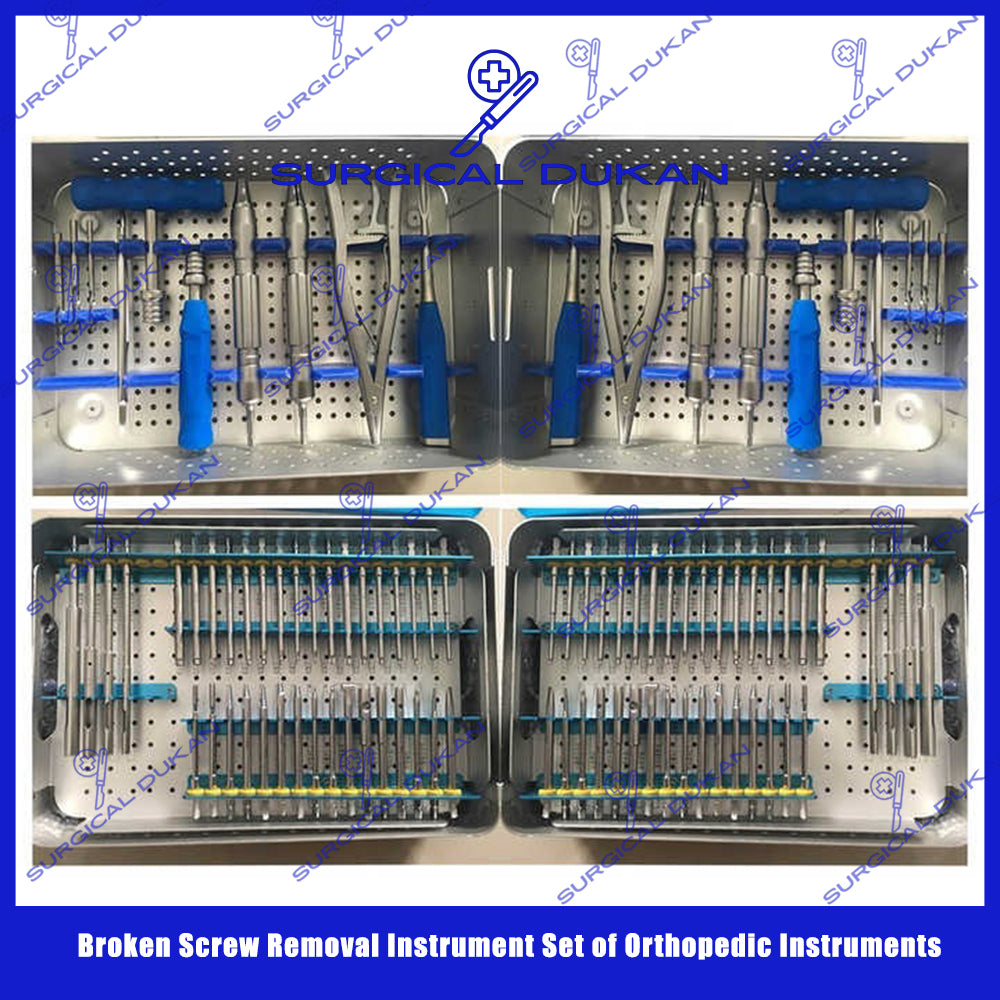 Broken Screw Removal Instrument Set of Orthopedic Instruments