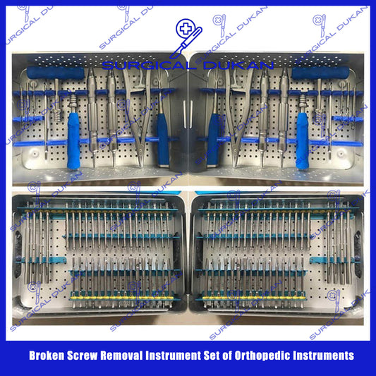 Broken Screw Removal Instrument Set of Orthopedic Instruments