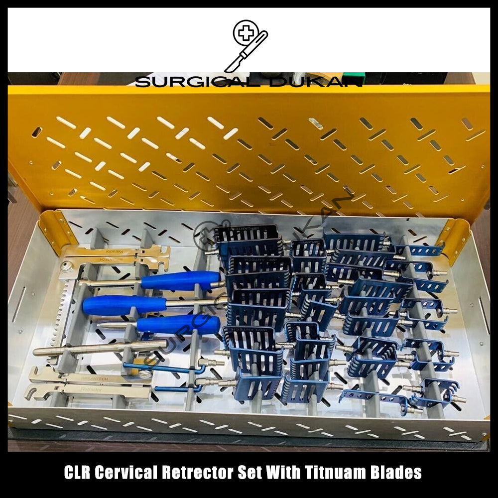 CLR Cervical Retrector Set With Titnuam Blades