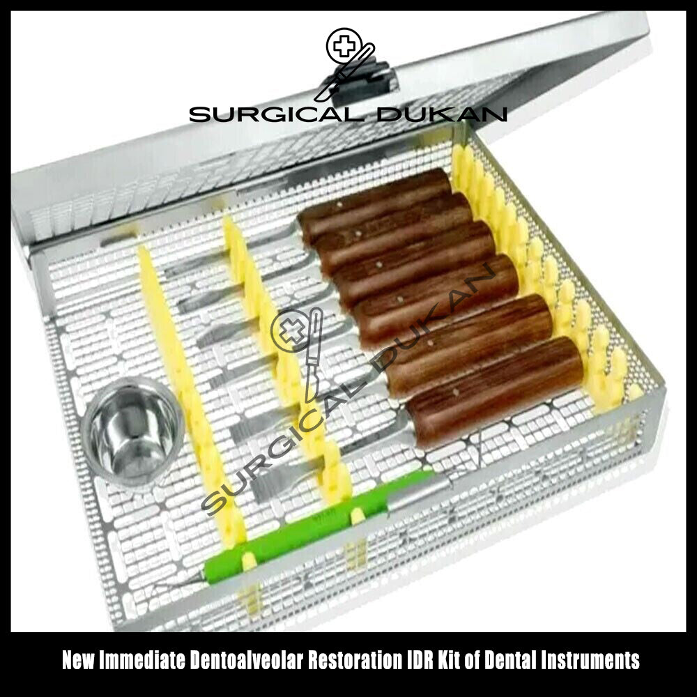 NEW IMMEDIATE DENTOALVEOLAR RESTORATION IDR KIT OF DENTAL INSTRUMENTS